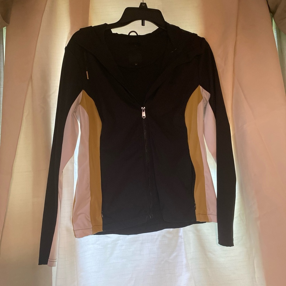 Goldbergh Tri-Color Zip-Up Hoodie